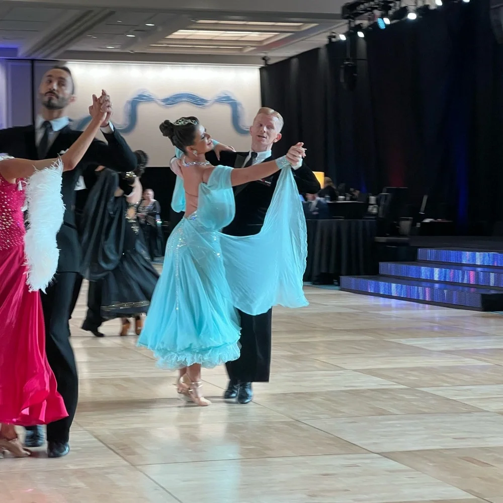 Blue Dore Ballroom Competition Dress - Picture 8 of 8